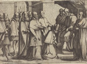 Paveligt publikum [verso] af Jacques Callot