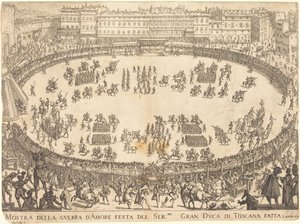 Parade i Amfiteatret af Jacques Callot