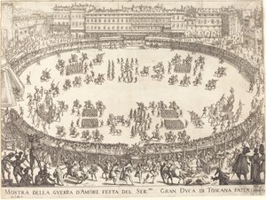 Parade i Amfiteatret af Jacques Callot