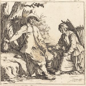 Bondepar i Hvile af Jacques Callot