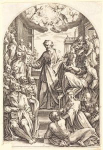 Peter opvækker Tabitha af Jacques Callot