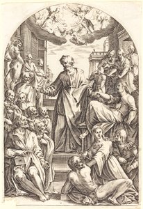 Peter Raising Tabitha, 16081611. af Jacques Callot