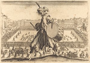 Piazza Santa Croce, Firenze, ca. 1622. af Jacques Callot