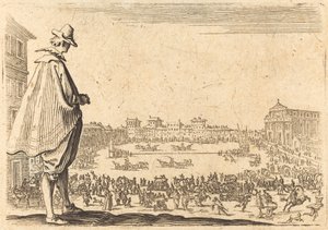 Piazza Santa Maria Novella, Firenze, ca. 1622. af Jacques Callot