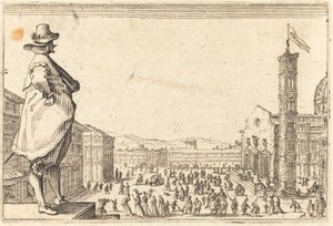 Piazza del Duomo, Firenze af Jacques Callot