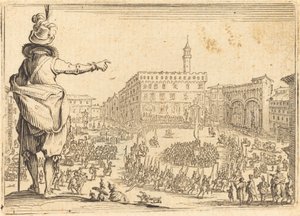 Piazza della Signoria, Firenze af Jacques Callot