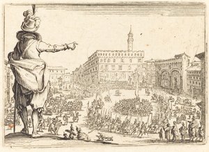 Piazza della Signoria, Firenze af Jacques Callot