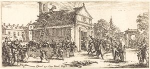 At plyndre et kloster af Jacques Callot