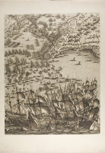 Plade fem fra The Siege of La Rochelle af Jacques Callot