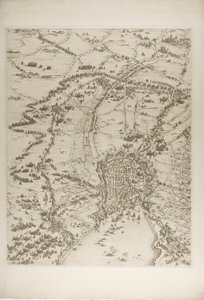 Plade to fra La Rochelle -sæde af Jacques Callot