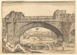 Ponte Vecchio, Firenze af Jacques Callot