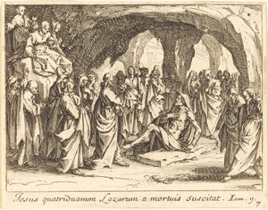 Opdragelse af Lazarus af Jacques Callot