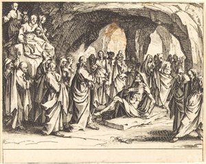 Opdragelse af Lazarus af Jacques Callot