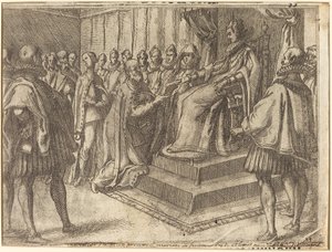 Modtagelse af Polens udsending [recto] af Jacques Callot
