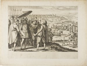 Restaurering af akvædukten i Pisa af Jacques Callot