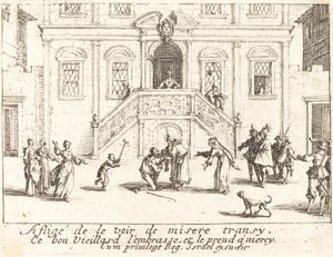 Den fortabte søns tilbagevenden af Jacques Callot