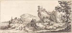 Vender hjem fra jagten, sandsynligvis ca. 1630. af Jacques Callot