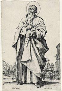 Saint Bartholomew fra The Large Apostles, 1631 af Jacques Callot