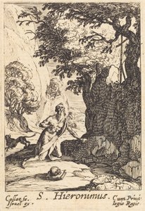 Sankt Jerome. af Jacques Callot