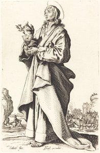 Sankt Johannes Evangelisten af Jacques Callot