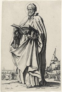 Sankt Peter fra De store apostle, 1631 af Jacques Callot