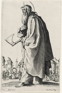 Sankt Thaddeus eller Sankt Judas fra Les Grands Apôtres (De store apostle), 1631 af Jacques Callot