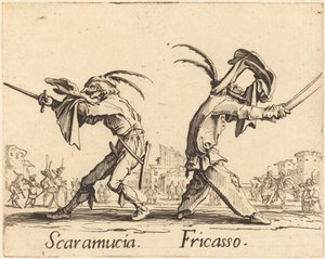 Scaramucia og Fricasso af Jacques Callot