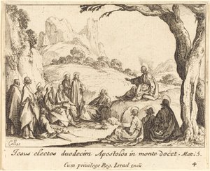 Bjergprædiken af Jacques Callot