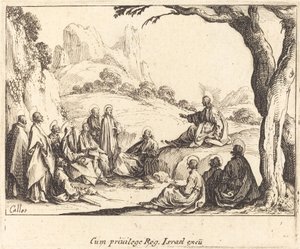 Bjergprædiken af Jacques Callot