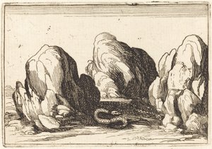 Slange, 1628. af Jacques Callot