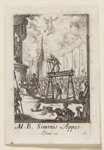 Apostlen Simon (Simonis Appos.) af Jacques Callot