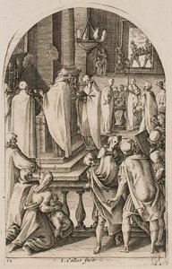 Sankt Basil fejrer messens offer, fra serien „Billeder fra Rom“ af Jacques Callot