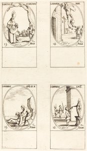 St. Brice; St. Serapion; St. Eugenius; St. Edmund af Jacques Callot