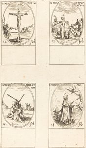 St. Eulalia; St. Fusca og Maura; St. Valentine; Sankt Antonius af Jacques Callot