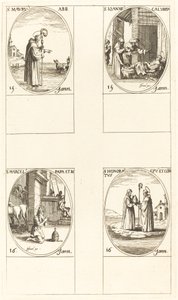St. Hede; St. John Calybite; St. Marcellus; St. Æret af Jacques Callot