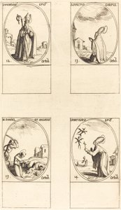 St. Maximilian; St. Carpus; St. Daniel og Angelus; St. Fortunatus af Jacques Callot