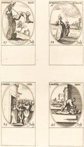 St. Pantaleon; Sts. Nazarius og Celsus; Sankt Martha; Sankt Beatrice af Jacques Callot
