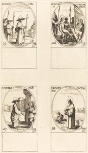 St. Patricia; Hellige Secundus og Alexander; St. Cæsarius; St. Augustin af Jacques Callot
