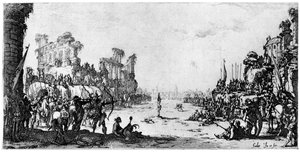 Sankt Sebastian, c1605-1630 1924 af Jacques Callot