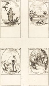 Sankt Theodorus; St. Agnes af Monte Pulciano; St. Anselme, ærkebiskop af Canterbury; St af Jacques Callot