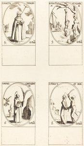St. Theresa; St. Placidus og Flavia; Sankt Bruno; St. Faith af Jacques Callot