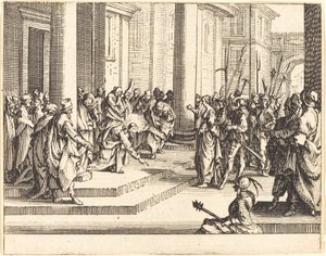 Jesu stening, 1635. af Jacques Callot