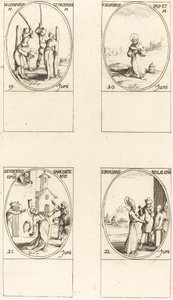 St. Gervase og Protase; St. Silverius; St. Eusebius af Samosata; Sankt Paulinus af Nola af Jacques Callot