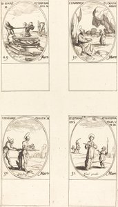 Sts. Jonas & Barachisius; St. Louis John Climacus, Abbed; St. Louis Benjamin; Sts. Quirinus & Bal af Jacques Callot