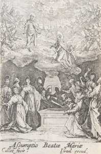 Jomfruens himmelfart, nr. 13 fra Jomfruens liv af Jacques Callot