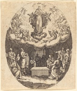 Antagelsen med Cherubinen af Jacques Callot