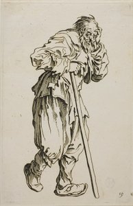 The Beggar on Crutches, tallerken seksten fra The Beggars af Jacques Callot
