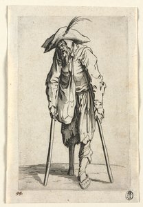 Tiggerne: Tigger med træben, ca. 1623. af Jacques Callot