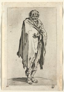 Tiggerne: Tigger uden hat eller sko, ca. 1623. af Jacques Callot