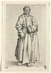 Tiggerne: Enøjet kvinde, ca. 1623. af Jacques Callot